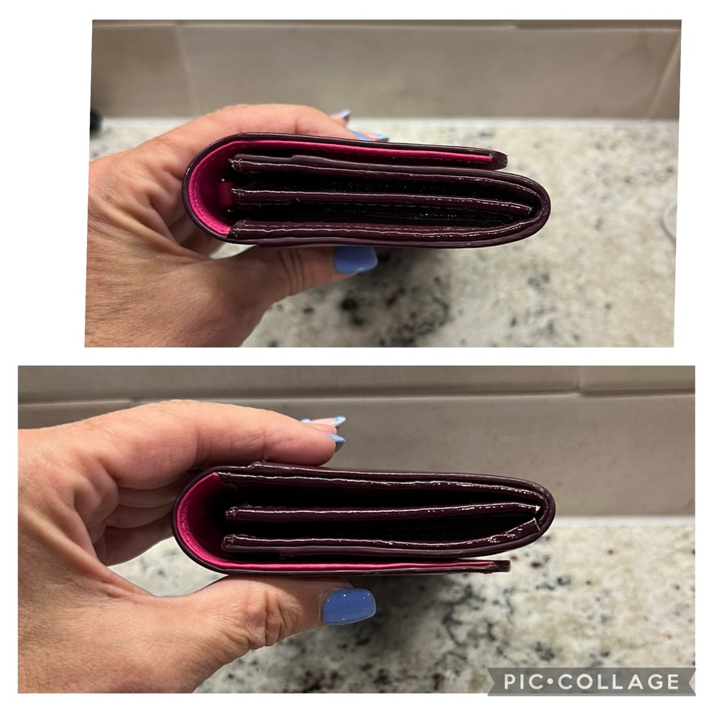Kate Spade Gemma Scalloped Burgundy Wallet - Picture 7 of 7